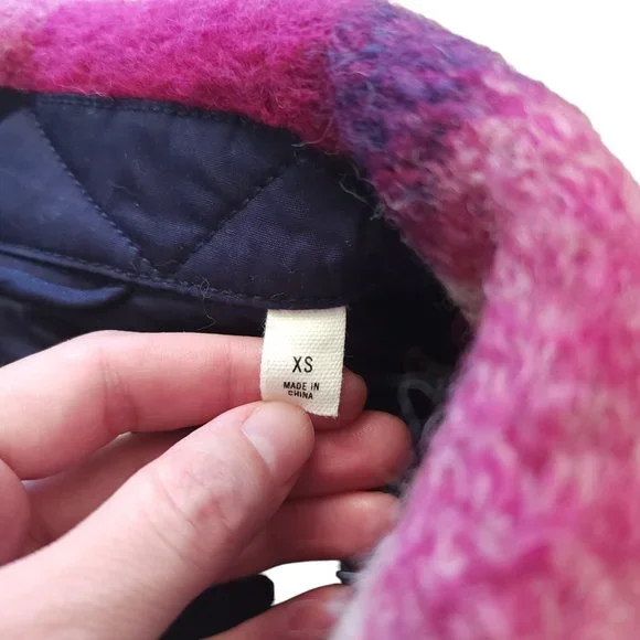 Ariztia Wilfred free Ganna Jacket short, pink blue plaid - Picture 9 of 11